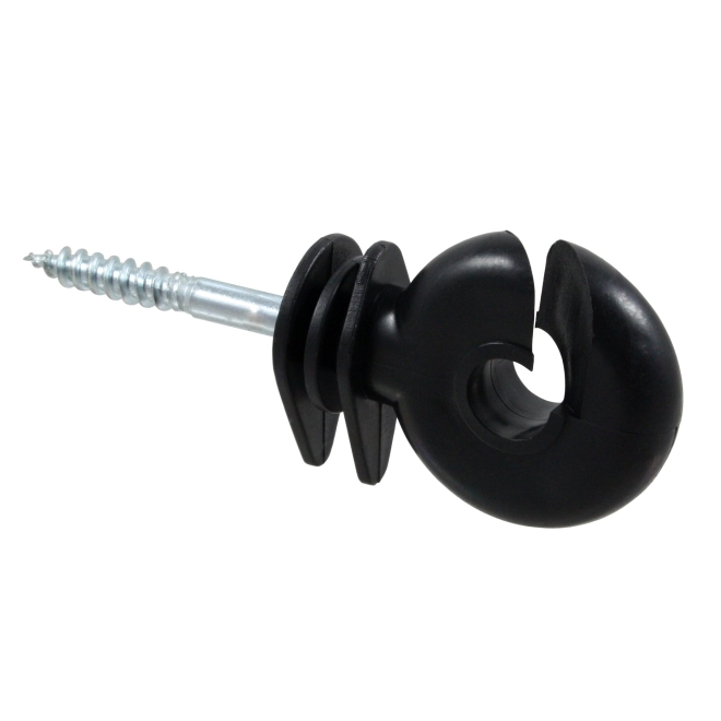 50x Ringisolator BASIC, kurze Stütze 5,2mm, gerolltes Gewinde, zur Montage an Holzpfählen - SALE