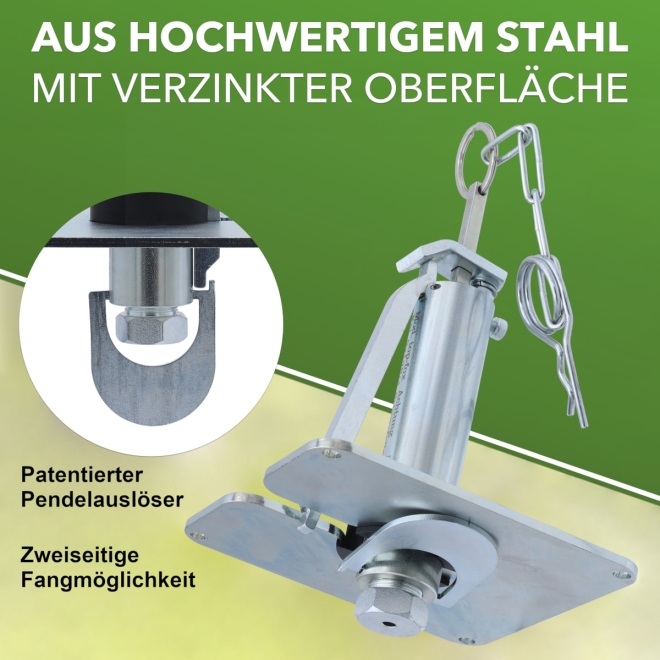TopFox Wühlmausschussfalle ohne Kartuschen - beidseitiges Wühlmausschussgerät