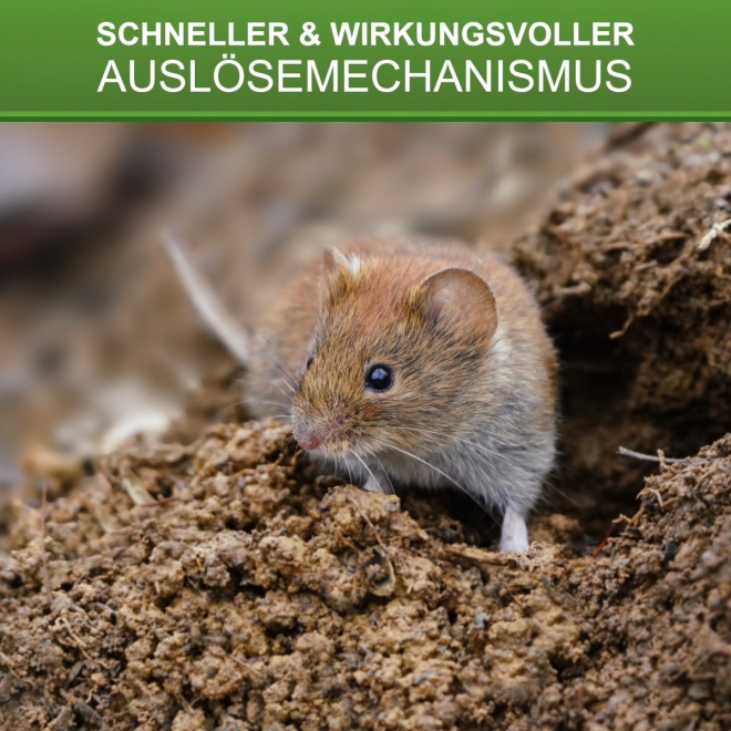 2x TopFox Wühlmausschussfalle + 50 Kartuschen - Wühlmausschussgerät - 2er Sparset