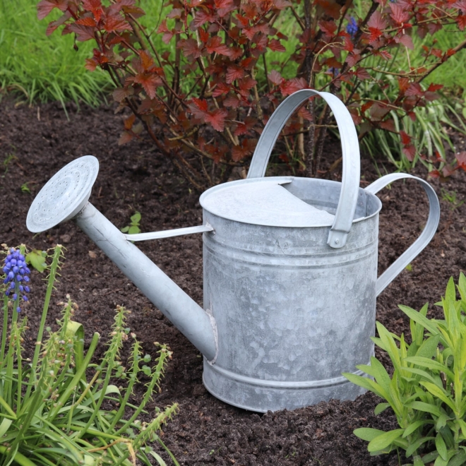 Zinkgießkanne 6 Liter, Altzink Gießkanne, Vintage Dekogießkanne, Blumengießkanne