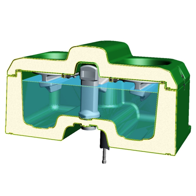 La Buvette Thermolac 75GV - Schwimmertränke - frostsichere Thermotränke