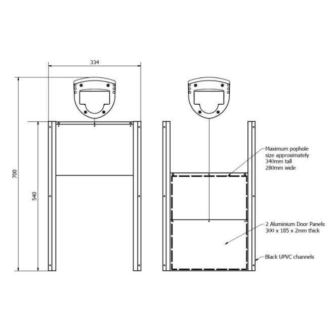 Brinsea ChickSafe ADVANCE, Automatische Hühnertür, Hühnerklappe, Hühnerstall Türöffner