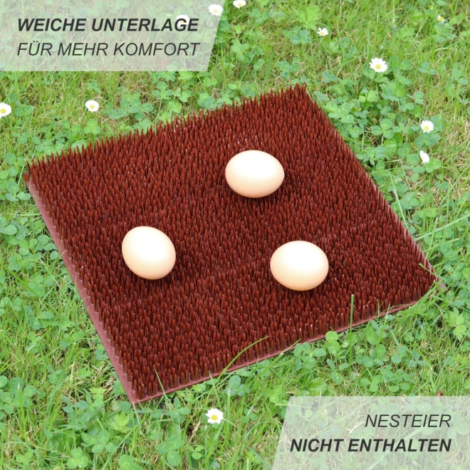 Nestmatte 30x30cm braun - Einlage für Nestomatic Legenest - individuell zuschneidbar