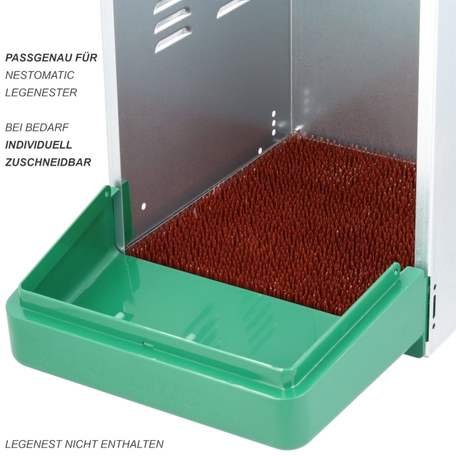 Nestmatte 30x30cm braun - Einlage für Nestomatic Legenest - individuell zuschneidbar