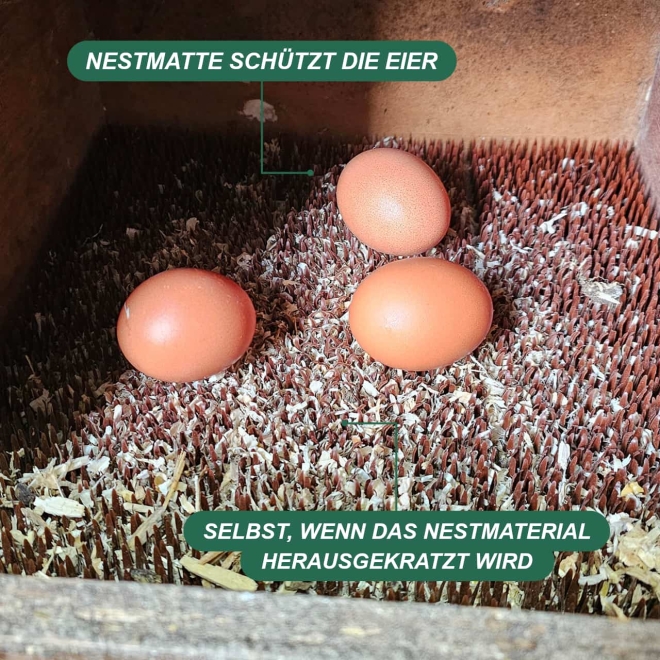 Nestmatte 30x30cm braun - Einlage für Nestomatic Legenest - individuell zuschneidbar