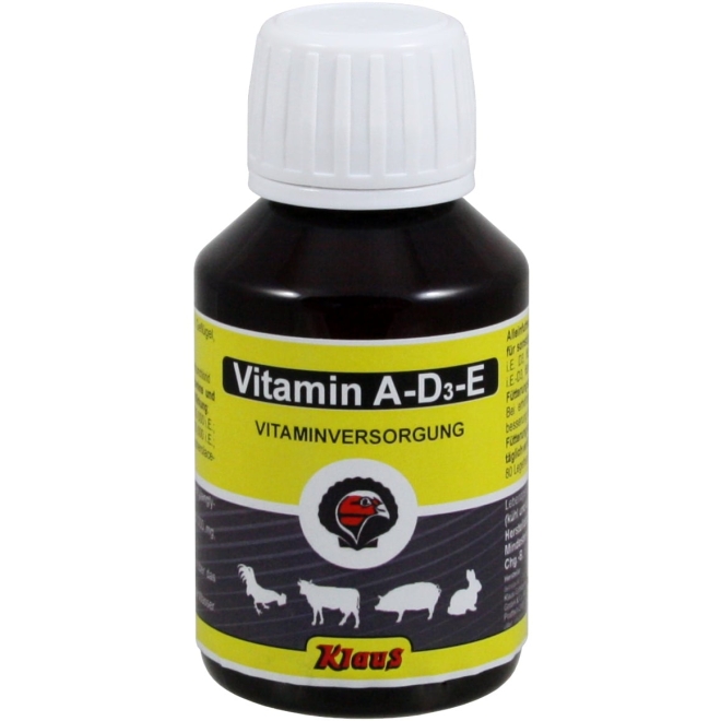 Vitamin AD3E 100ml, Futterergänzung für Geflügel, Rinder und Schweine