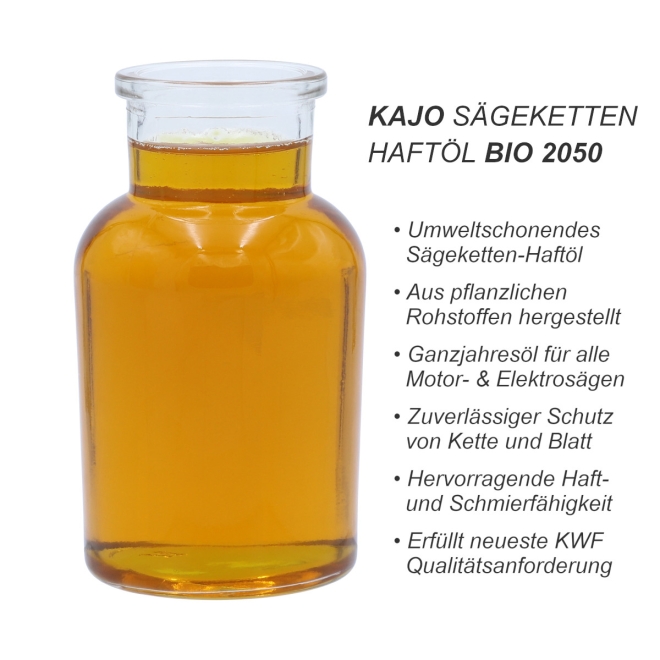 Kajo Sägeketten Haftöl BIO 2050 5 Liter - Haftöl für Motorsägen & Elektrosägen