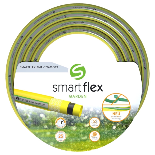 Smartflex Gartenschlauch SMT Comfort 1 Zoll - 25m PVC Wasserschlauch