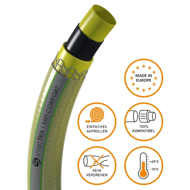 Smartflex Gartenschlauch SMT Comfort 1 Zoll - 25m PVC Wasserschlauch