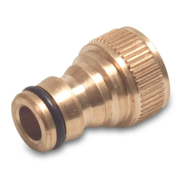 Profec Messing Hahnanschluss 1 Zoll - Innengewinde - mit Klickstecker
