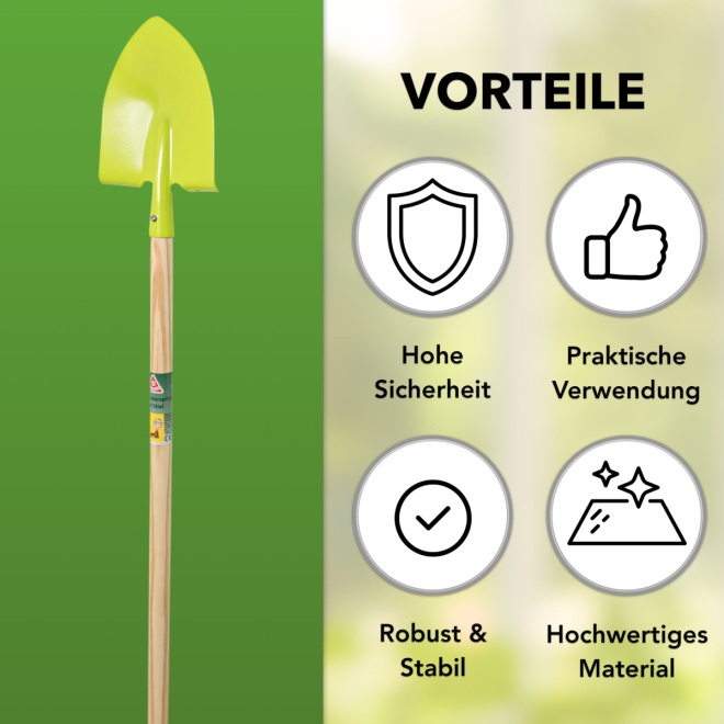 Kinder Spitzspaten Metall - kleiner Spaten für Kinder - Kinderspaten farblich sortiert