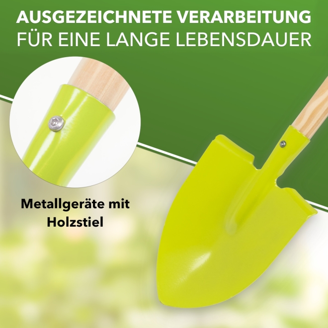 Kinder Spitzspaten Metall - kleiner Spaten für Kinder - Kinderspaten farblich sortiert