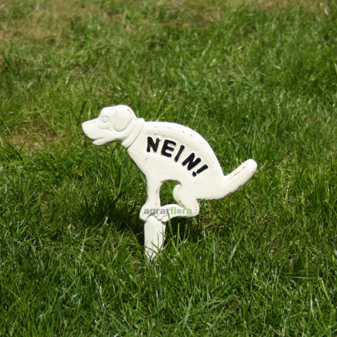 Esschert Design Hunde-Verbotsschild: Hundeklo NEIN, Hinweisschild aus Gusseisen, HB18