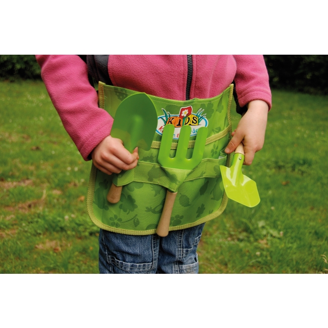 Esschert Design Kinder-Gartenschürze mit Gartengeräten KG108, Werkzeuggürtel, Werkzeug-Set