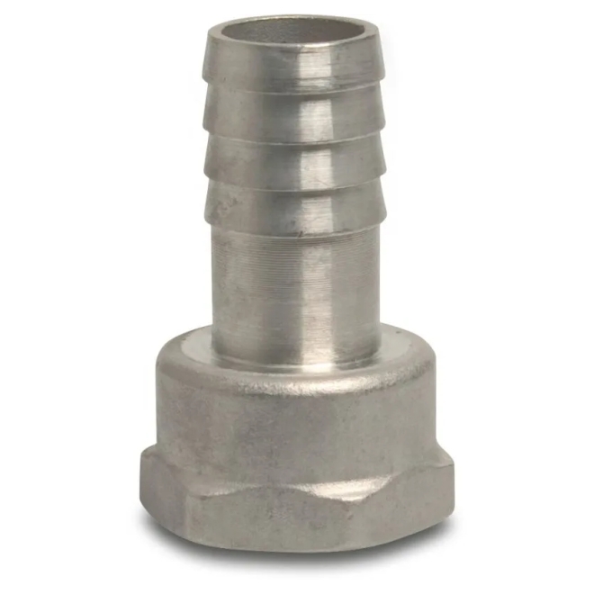 Edelstahl Schlauchstück 1/2 Zoll IG - 13mm Schlauchtülle mit Sechskant