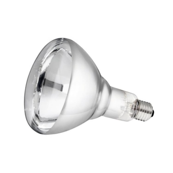 Philips Hartglas-Infrarotlampe, weiß, 150 Watt, für Infrarot-Aufzuchtstrahler, Wärmestrahler