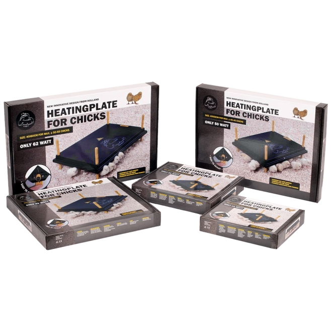 Küken-Wärmeplatte Comfort 25x25cm, 13 Watt, Heizplatte für die Kükenaufzucht