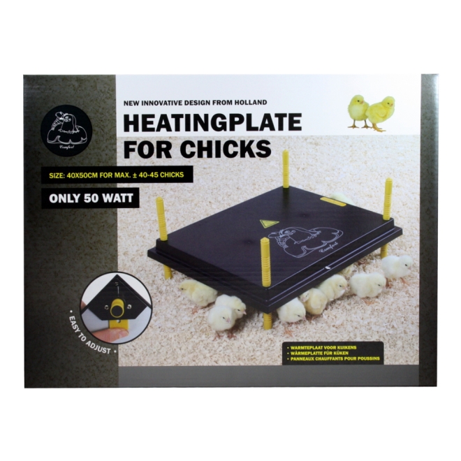 Küken-Wärmeplatte Comfort 40x50cm, 46 Watt, Heizplatte für die Kükenaufzucht