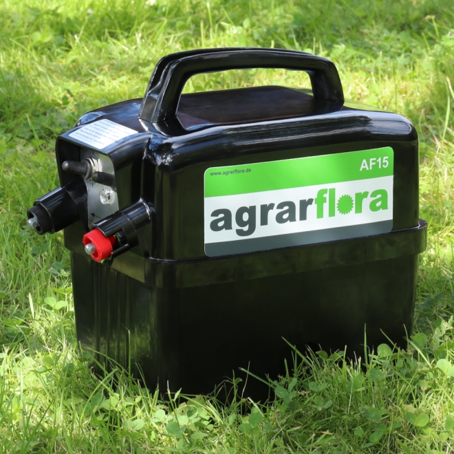 Agrarflora Weidezaungerät AF15 - 9.200 Volt - 0,2 Joule - 9V Elektrozaungerät