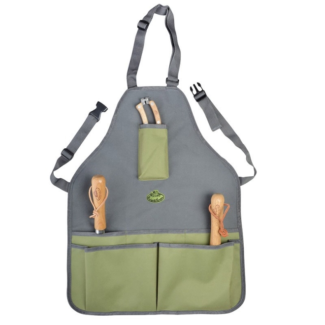 Esschert Design Gartengeräte-Schürze GT86, GRAU, Gartenschürze für die Gartenarbeit