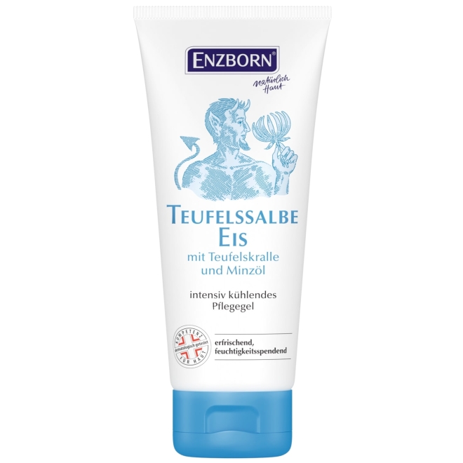 Enzborn Teufelssalbe Eis 100ml, kühlendes Pflegegel mit der Kraft der Teufelskralle