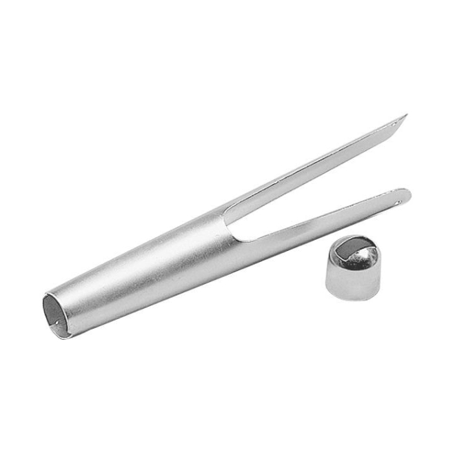 Schienenzwinge Ø20mm, mit Kappe, für Streu- und Heugabeln mit Stift