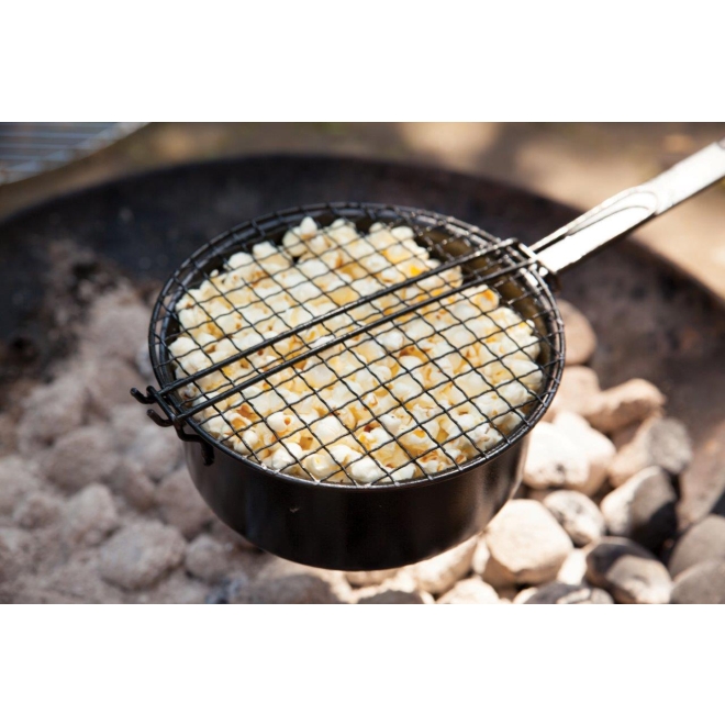 Esschert Design Outdoor Popcorn-Pfanne FF157, Pfanne für Ausflüge, Camping, Lagerfeuer
