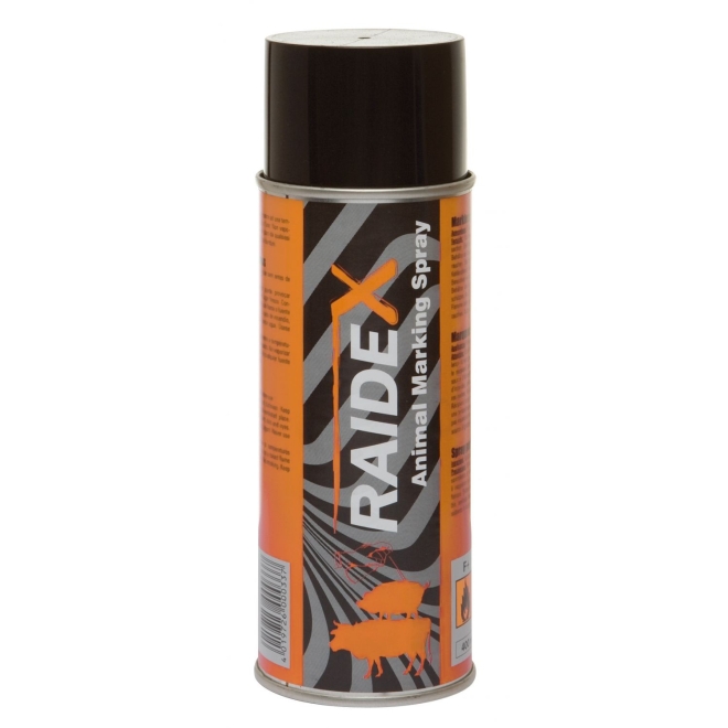 Raidex Viehzeichenspray 400ml Orange, Markierungsspray zur Kennzeichnung von Tieren