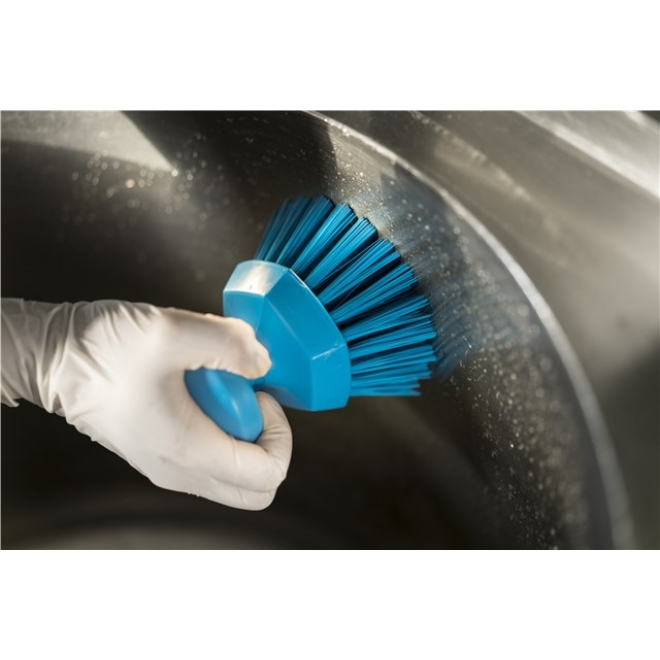 Vikan Handbürste rund Ø 110mm, Bürste für die Lebensmittelindustrie - 38853
