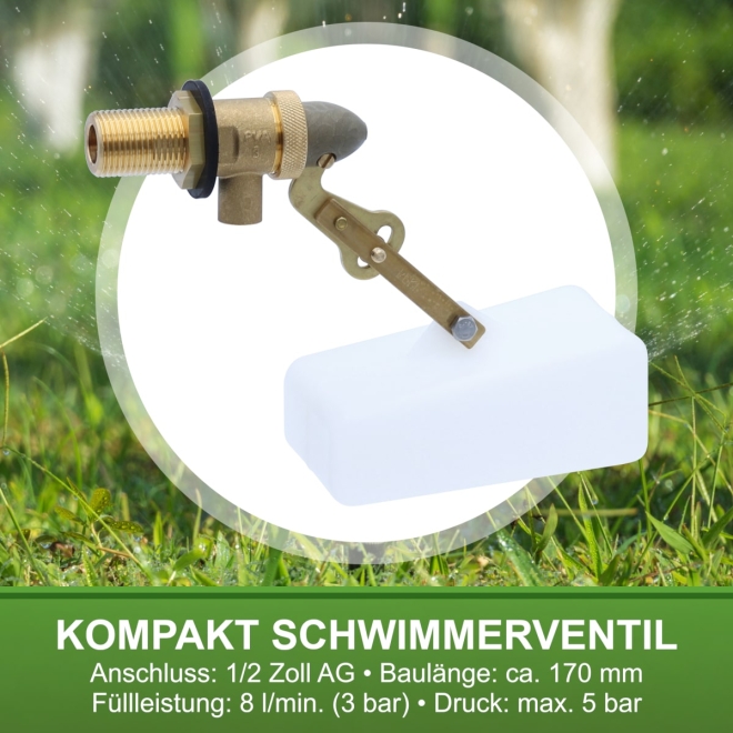 Peki Schwimmerventil Kompakt 1/2 Zoll, Kompaktschwimmer, Schwimmer, Ventil