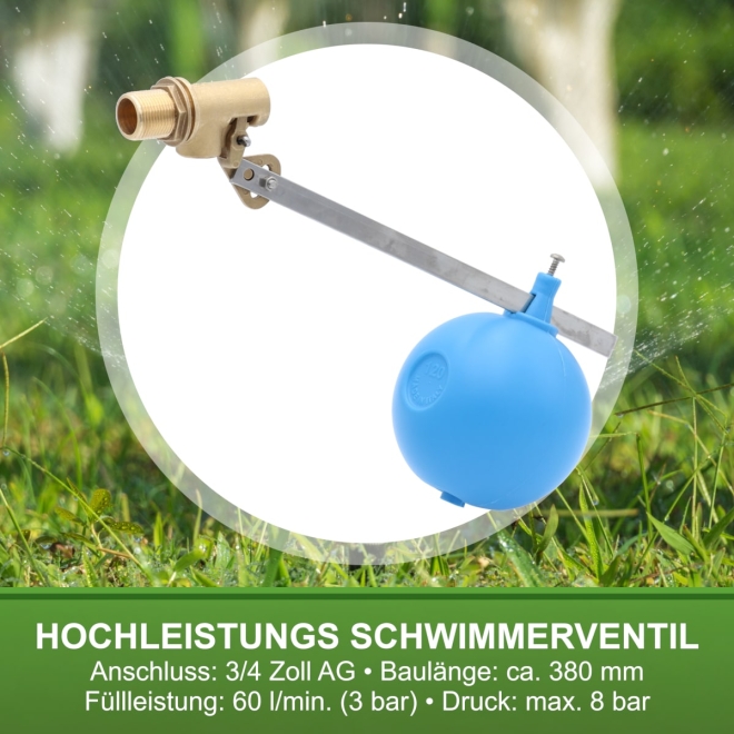 Peki Hochleistungs Schwimmerventil 3/4 Zoll, offene Bauart, hohe Füllleistung