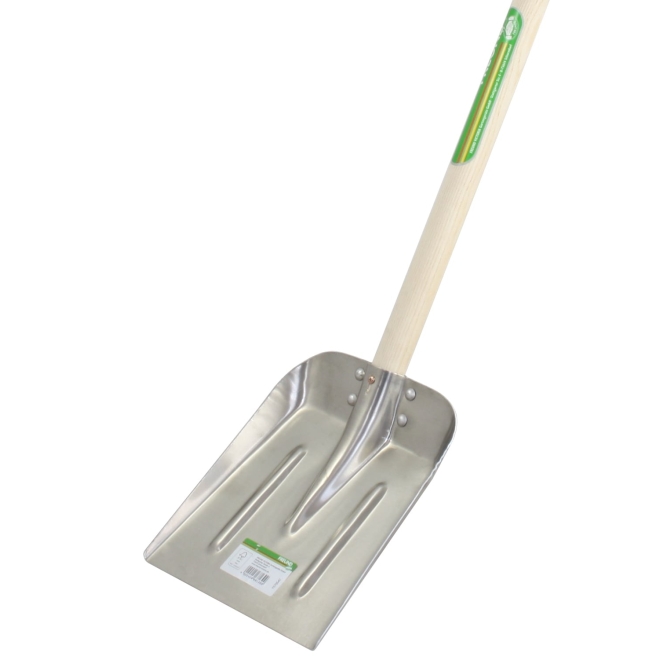 Freund-Victoria Kinder-Aluschaufel 68139, 19x23cm, mit Stiel 75cm, Junior-Aluminium-Randschaufel