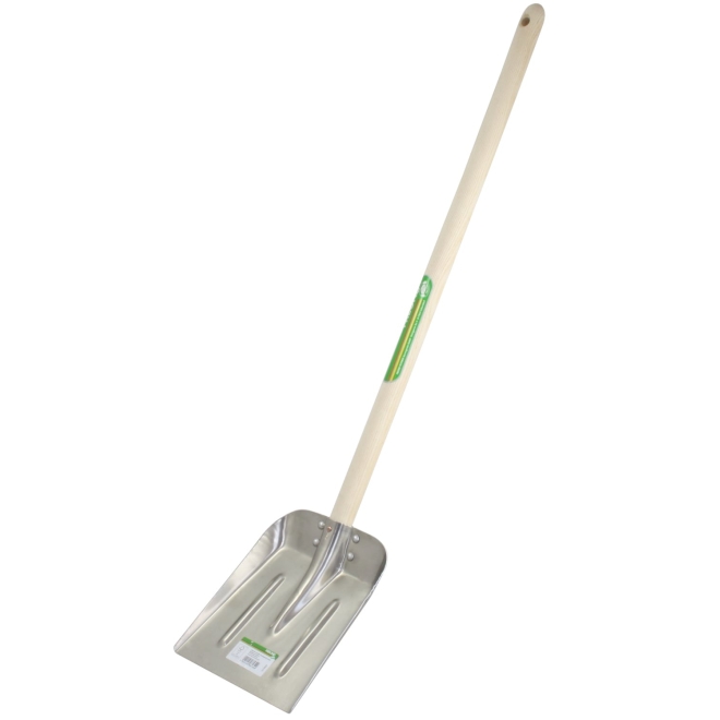 Freund-Victoria Kinder-Aluschaufel 68139, 19x23cm, mit Stiel 75cm, Junior-Aluminium-Randschaufel