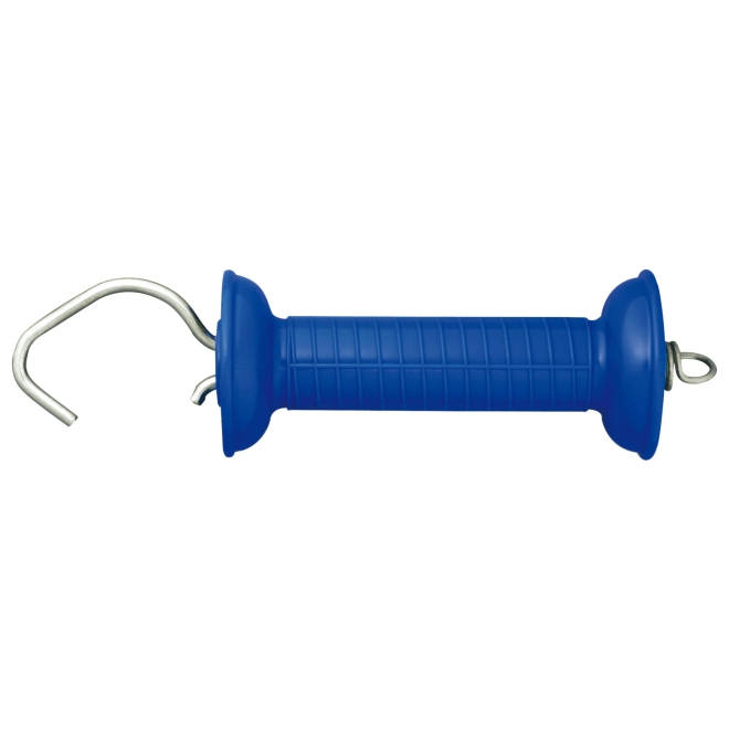 Lister Torgriff WZ600, BLAU, mit Haken, einfache Zugfeder, breiter Handschutz
