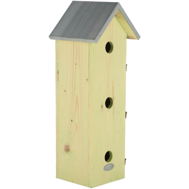 Esschert Design Nistkasten Spatzenvilla vertikal - Vogelhaus für Spatzen