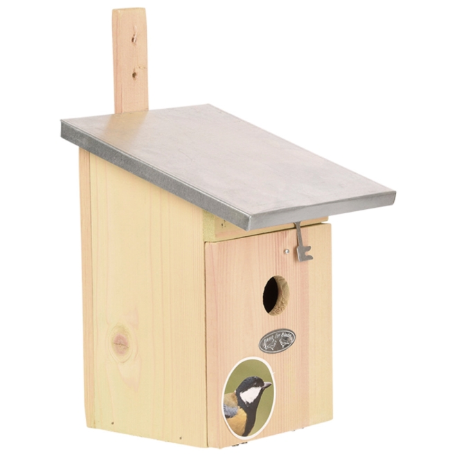 Esschert Design Nistkasten Kohlmeise - Meisenkasten NKK - Vogelhaus für Meisen