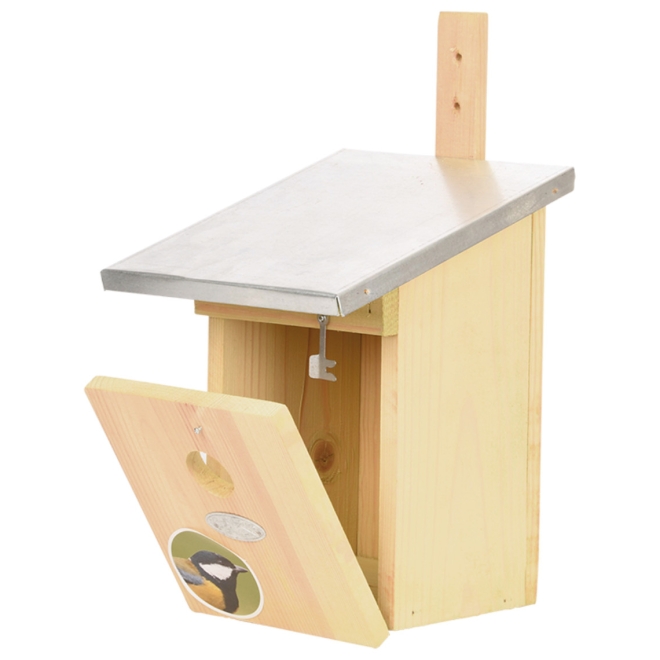 Esschert Design Nistkasten Kohlmeise - Meisenkasten NKK - Vogelhaus für Meisen