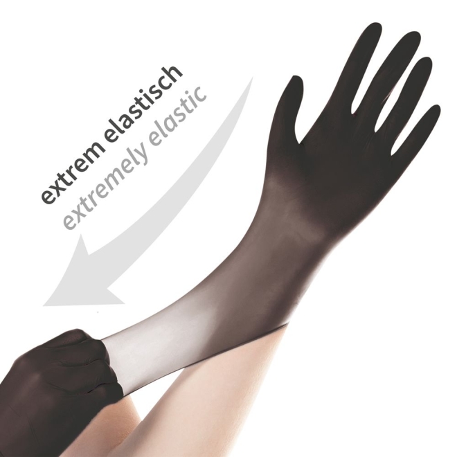 Hygostar Nitrilhandschuhe Safe Super Stretch - Größe 7/S - 100 Stück
