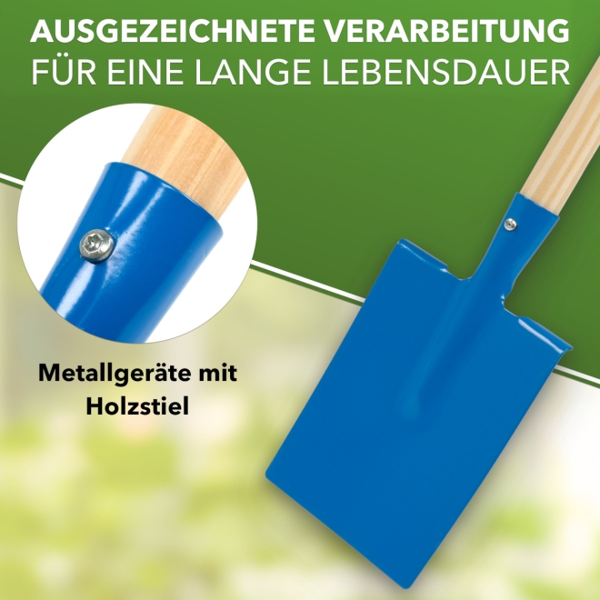 Kinder Spaten Metall - kleiner Spaten für Kinder - Kinderspaten farblich sortiert
