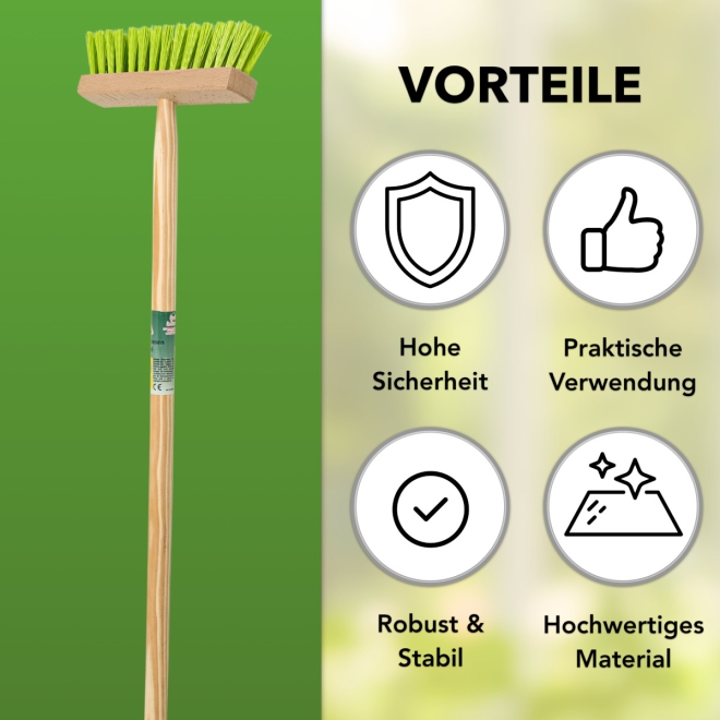 Kinder Besen Holz - kleiner Besen für Kinder - Spielbesen farblich sortiert