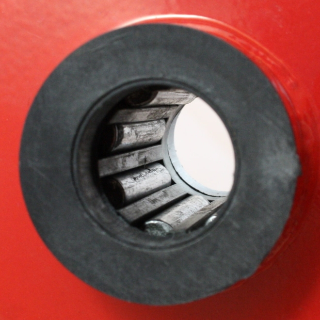 PU Schubkarrenrad Ø390mm (4.80/4.00-8) gelb, Stahlfelge, Achse Ø20mm, pannensicheres Rad