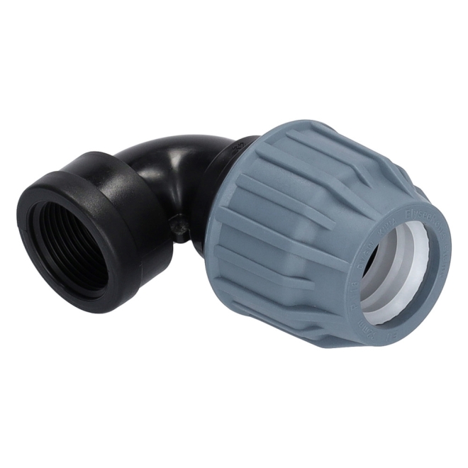 PP Winkelkupplung 32mm - 1 Zoll Innengewinde - Arbeitsdruck PN16