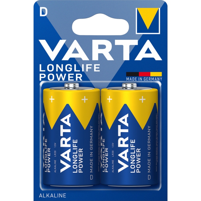 Varta Longlife Power Alkaline 4920 LR20 D - 1,5 Volt Batterie - 2er Blister