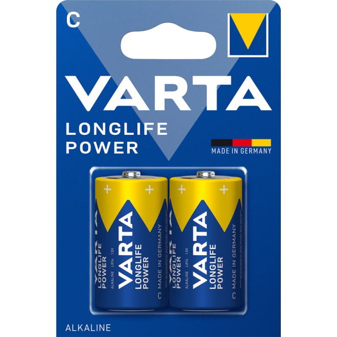 Varta Longlife Power Alkaline 4914 LR14 C - 1,5 Volt Batterie - 2er Blister