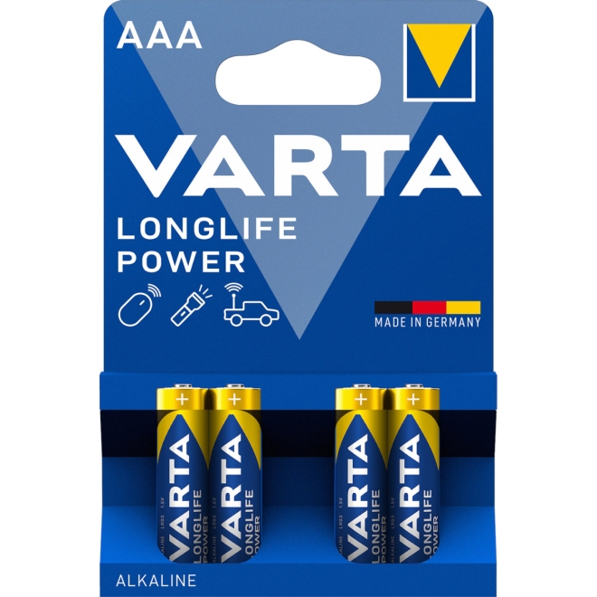 Varta Longlife Power Alkaline 4903 LR3 AAA - 1,5 Volt Batterie - 4er Blister