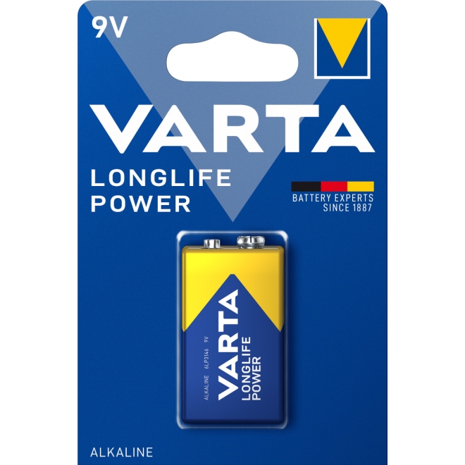 Varta Longlife Power Alkaline 4922 6LP3146 - 9 Volt Batterie - 1er Blister