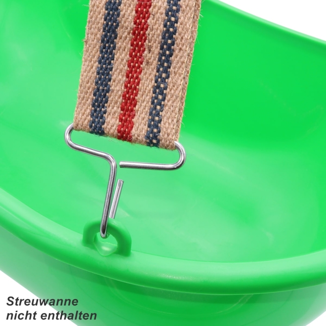 Tragegurt für Streuwanne, mit Edelstahlhaken, Gurt für Sähwanne, Düngerwanne
