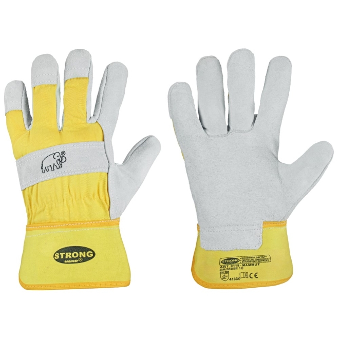 Stronghand Arbeitshandschuhe Mammut - Rindsleder Handschuhe - Größe 11/XXL