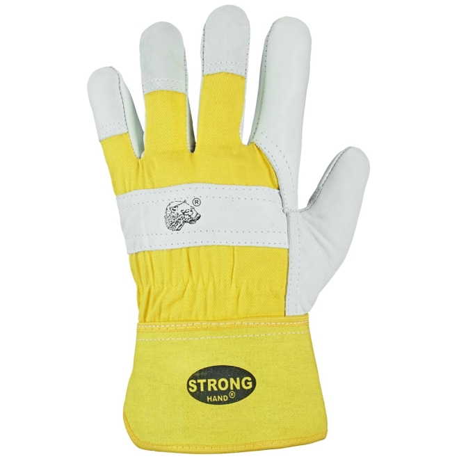 Stronghand Winter Arbeitshandschuhe Eisbär - Rindsleder Handschuhe - Größe 9/L