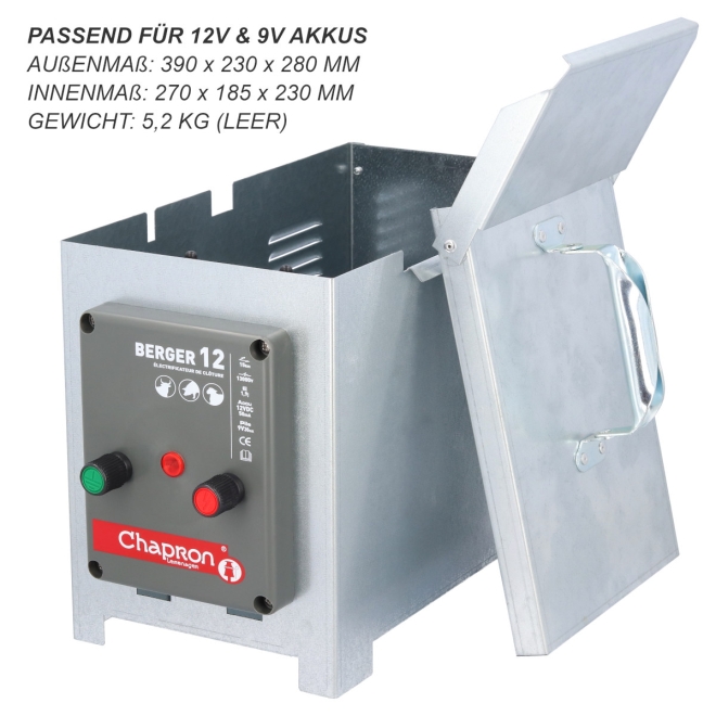 Chapron Weidezaungerät Berger 12 - 13.000 Volt - 1,9 Joule - 12V Elektrozaungerät
